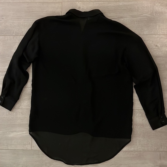 Topshop sheer black blouse - Picture 6 of 10